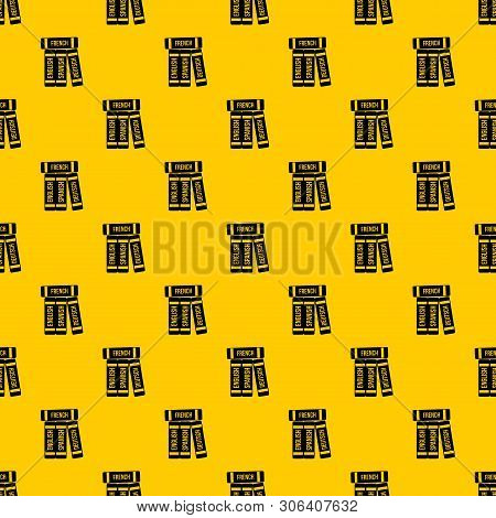 Dictionaries Pattern Seamless Vector Repeat Geometric Yellow For Any Design