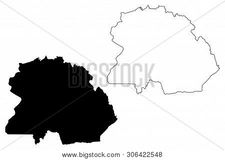 Copperbelt Province (provinces Of Zambia, Republic Of Zambia) Map Vector Illustration, Scribble Sket