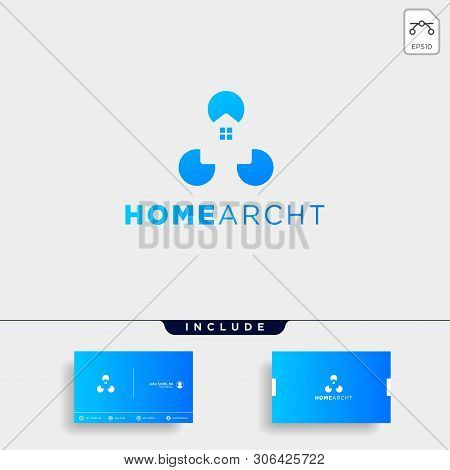 Home Architect Logo Minimalis Design Vector Icon Element