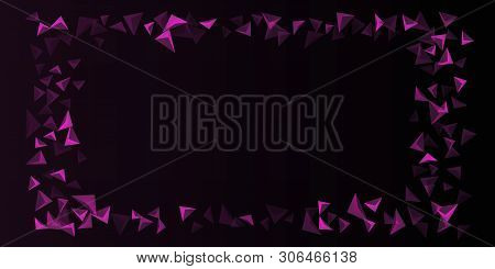 Triangular Background. Abstract Composition Of 3d Triangles. Modern Geometric Background.  3d Vector