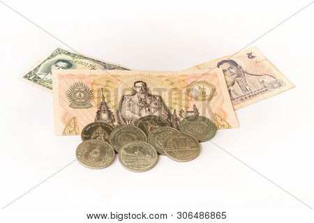 Thai Banknotes And Precious Coins Issued In The Important Agenda Of Thailand.