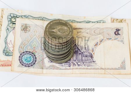Thai Banknotes And Precious Coins Issued In The Important Agenda Of Thailand.