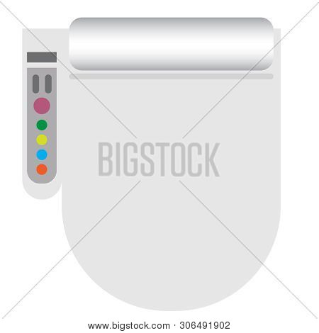 Bio Toilet Flat Illustration. Technology And Everyday Objects Series.