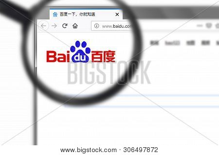 Novosibirsk, Russia - June 15, 2019 - Illustrative Editorial Of Baidu Inc Website Homepage. Baidu In