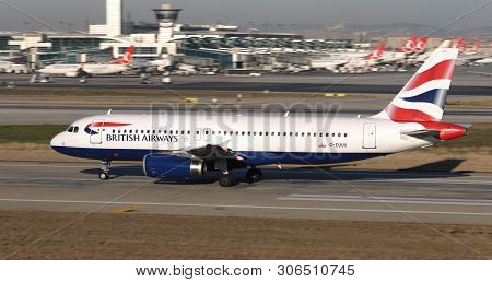 Airplane Takeoff From Airport