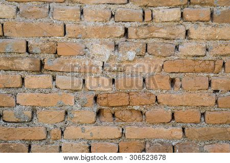 Background Texture Of Limestone Blocks Wall. Old Fortress Wall Blocks