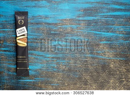 Prague, Czech Republic - May 20, 2019: CARTE NOIRE was created in the 1970âs by Rene Monnier (Jacobs) 