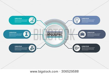 Business Data Visualization. Timeline Infographic Icons Designed For Abstract Background Template Mi