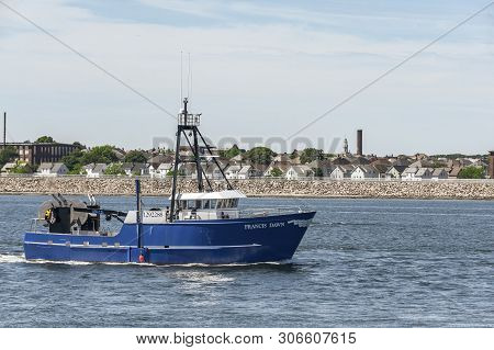 Fairhaven, Massachusetts, Usa - June 15, 2019: Recently Launched Commercial Fishing Vessel Francis D