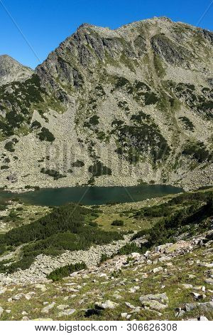 Landscape With Valyavishki Chukar Peak And Prevalski Lakes, Pirin Mountain, Bulgaria