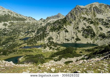 Landscape With Valyavishki Chukar Peak And Prevalski Lakes, Pirin Mountain, Bulgaria