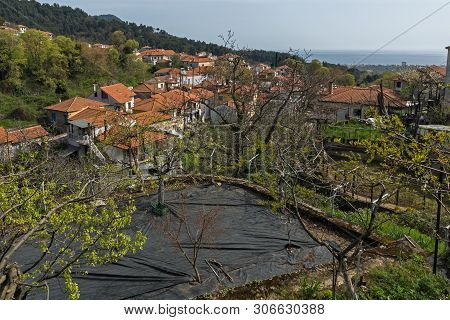 Houses At Old Village At Thassos Island,  East Macedonia And Thrace, Greece