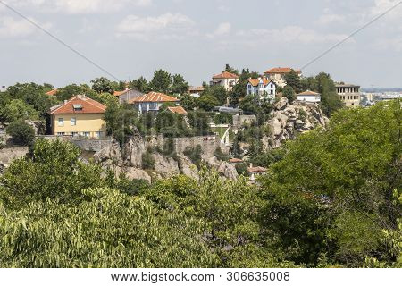 Plovdiv, Bulgaria - May 29, 2019: Panoramic View Of City Of Plovdiv From Sahat Tepe Hill, Bulgaria