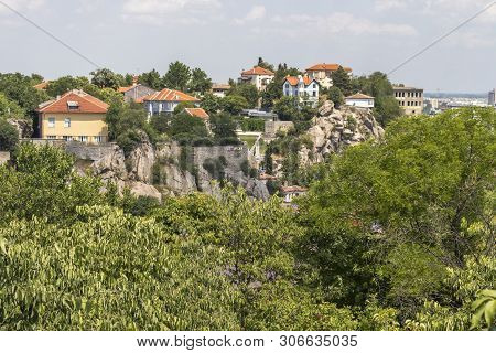 Plovdiv, Bulgaria - May 29, 2019: Panoramic View Of City Of Plovdiv From Sahat Tepe Hill, Bulgaria