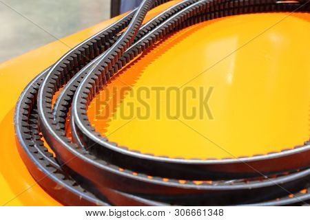 Timing Belf For Automotive Engine ; Close Up