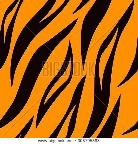 Tiger Skin Seamless Surface Pattern,tiger Skin Repeat Pattern For Textile Design, Fabric Printing, F