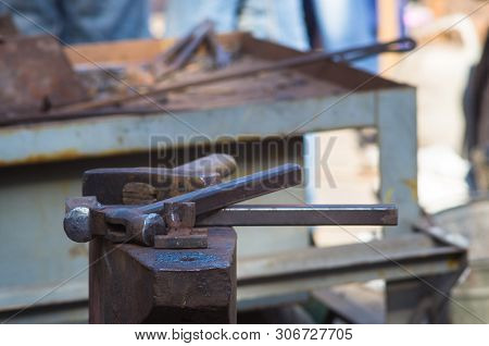 Blacksmith Tools And Fixtures For Hand Forged Metal