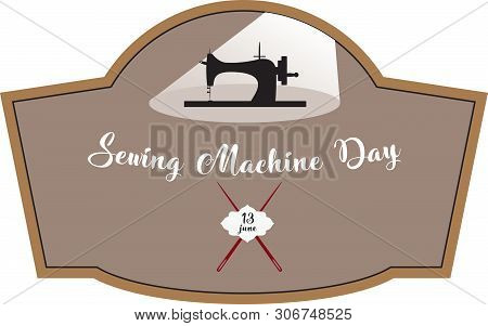 Label For Junel Event Sewing Machine Day