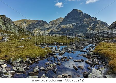 Landscape Of Orlovets Peak From Elenski Lakes, Rila Mountain, Bulgaria