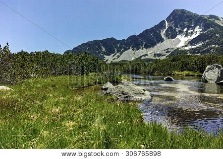 Landscape With Sivrya Peak And Banski Lakes, Pirin Mountain, Bulgaria