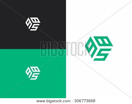 Combination Number, Stylish Vector Emblem For Design