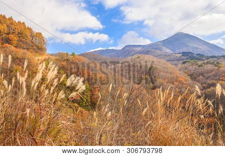 High Mountain With Blue Sky In Autumn In Bandai-san Gold Line Road - Bandai, Fukushima, Japan