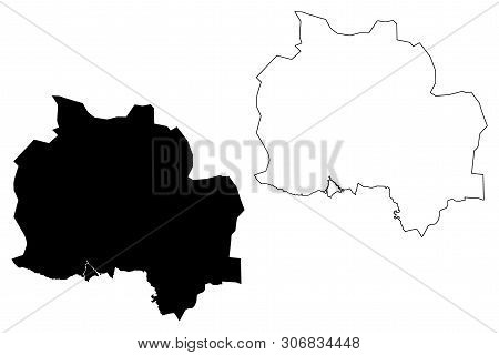 Kampot Province (kingdom Of Cambodia, Kampuchea, Provinces Of Cambodia) Map Vector Illustration, Scr