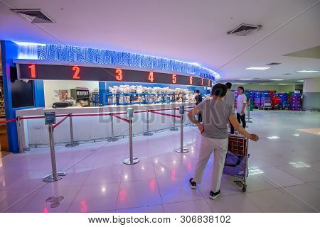 Bangkok- April 18,2019 : King Power Duty Free Shop At Don Mueang Airport, Bangkok Of Thailand. Don M