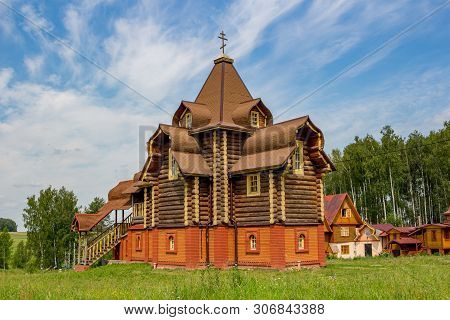 Monastery Cell Of The Russian Orthodox Church. Kolodezi, Borovsky District, Kaluzhskiy Region, Russi