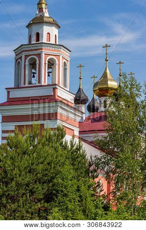The 18th Century Temple In Honor Of The Great Martyr George The Victorious In The Village Of Otyakov