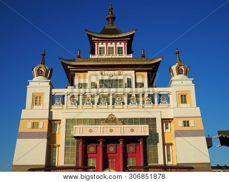 Elista, Republic Of Kalmykia, Russia - June, 2019: Burkhan Bakshin Altan Sume The Golden Abode Of Th