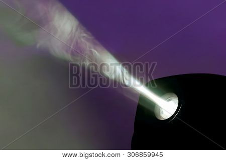 Color Floodlight To Illuminate Glow In The Dark. Equipment For Show Programs