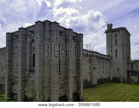 Vincennes, Val-de-marne, France - May 26: Chateau De Vincennes - Massive 14th And 17th Century Frenc
