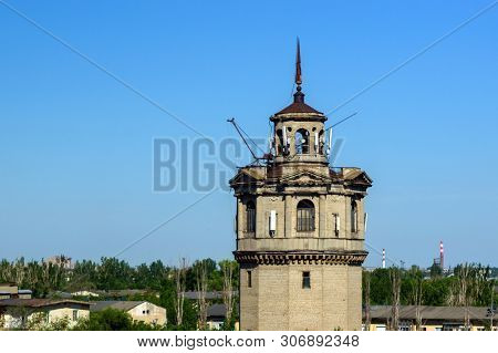 The Old Water Tower Architecture Building The City Of Volzhsky, Volgograd Oblast