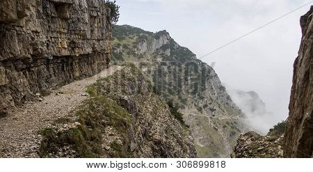 Pasubio Mountain In The Italian Dolomite Mountains