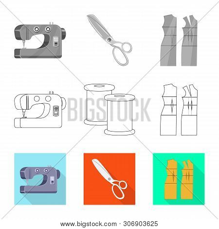 Vector Illustration Of Craft And Handcraft Icon. Set Of Craft And Industry Stock Vector Illustration