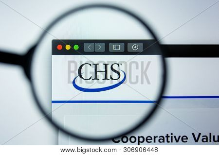 Los Angeles, California, Usa - 12 June 2019: Illustrative Editorial Of Chs Website Homepage. Chs Log