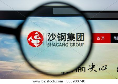 Los Angeles, California, Usa - 12 June 2019: Illustrative Editorial Of Shagang Group Website Homepag