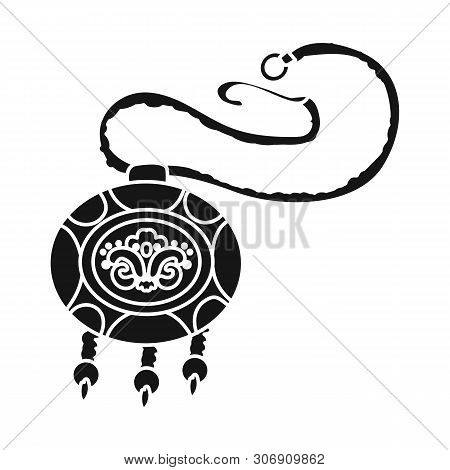Vector Design Of Georgian And Amulet Icon. Set Of Georgian And Round Stock Vector Illustration.