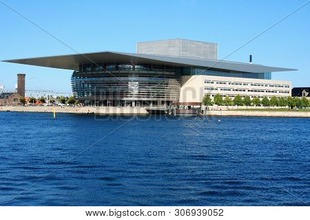 Copenhagen, Denamrk: May 1, 2019 - Royal Opera House In Copenhagen On Sea - Denmark.