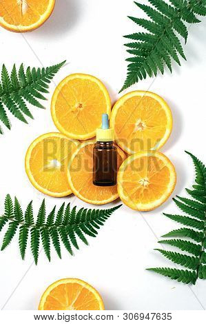 Citrus Fruit Essential Oil, Vitamin C Serum, Beauty Care Aroma Therapy. Organic Spa Cosmetic With He