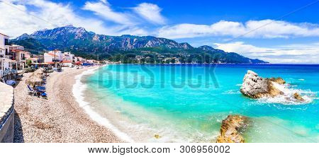Greece summer holidays - Samos island and scenic Kokkari village with great beaches