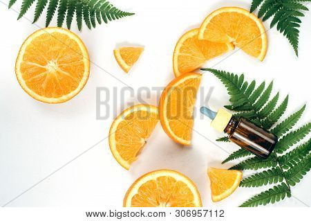 Citrus Fruit Essential Oil, Vitamin C Serum, Beauty Care Aroma Therapy. Organic Spa Cosmetic With He