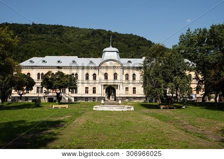 Skole, Ukraine - August 30 2018: Baron Groedl Neo Baroque Style Palace In Skole Early 1930