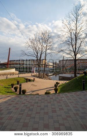 Jelgava Zemgale Latvija Latvia City River Landscape