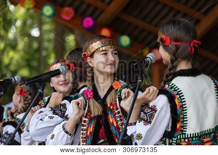 Ivano-frankivsk Reg, Ukraine - Jun. 15, 2019: Multicultural Carpathian Festival Polonynsky Summer Ha