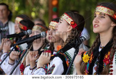 Ivano-frankivsk Reg, Ukraine - Jun. 15, 2019: Multicultural Carpathian Festival Polonynsky Summer Ha