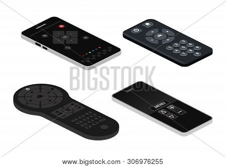 Remote Control Tv Vector Remoted Controller Television Channel Technology Media Entertainment Equipm