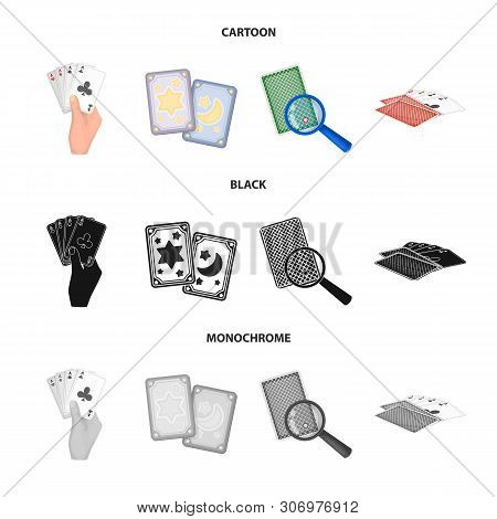Isolated Object Of Game And Magic Icon. Set Of Game And Poker Stock Symbol For Web.