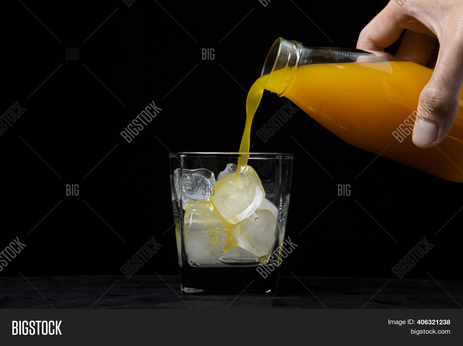 Juice Poured Into Image & Photo (Free Trial) Bigstock